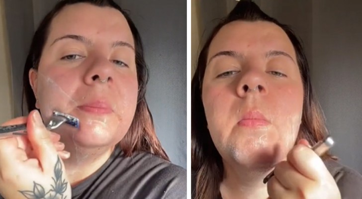Une femme "barbue" se fait passer pour un visage féminin pour faire de la publicité pour des rasoirs : "Ils ne sont pas réservés aux hommes"