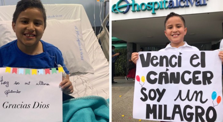 Bambino malato guarisce dopo l'ultima chemioterapia: "Ho sconfitto il cancro, sono un miracolo"