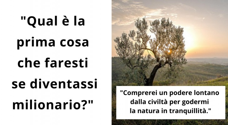 "Qual è la prima cosa che faresti se diventassi milionario?" 10 persone rispondono a questa domanda