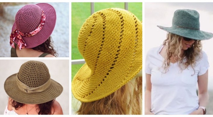 Cappelli per ripararsi dal sole, leggeri e colorati: scopri come realizzarne mille con l'uncinetto!
