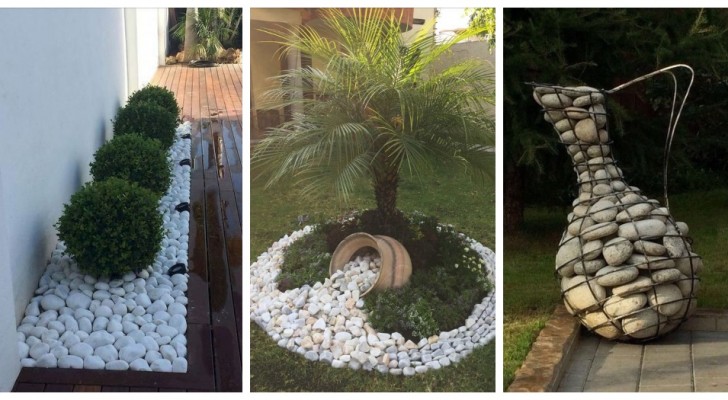 Använd alla typer av klippor och stenar för att stilfullt och kreativt dekorera trädgården