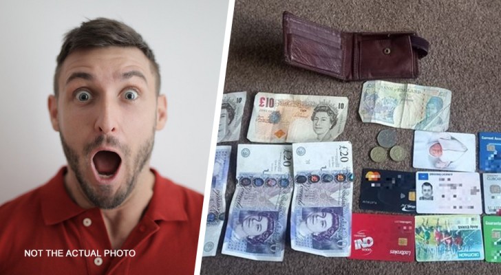 Han tappar plånboken i en taxi och de skickar den till honom 7 år senare med alla pengar kvar