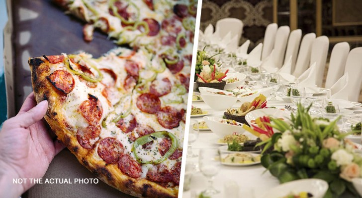 Bröllopsvittnet beställer pizza på bröllopet som har vegetarian-tema: bruden blir komplett vansinnig