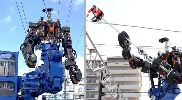 Japan: Riesiger 'Gundam'-Roboter repariert Bahnstromleitungen (+VIDEO)