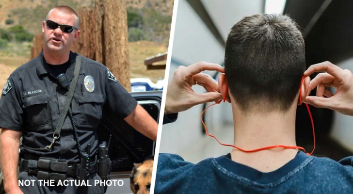 "Quítate los auriculares cuando hablas conmigo": policía no se da cuenta que el conductor tiene un audífono