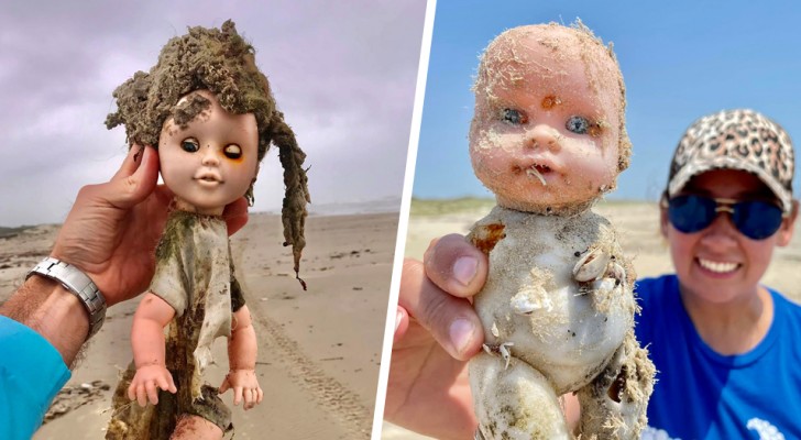 Decine di bambole dall'aspetto inquietante continuano ad arrivare su una spiaggia texana: 
