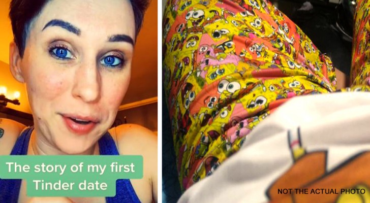 Ze ontmoet een man via een app, ze maken een afspraak en hij verschijnt in pyjama