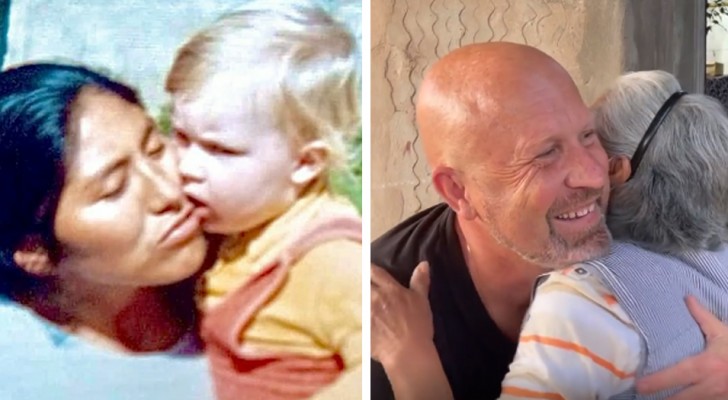 This man undertook a long journey to reunite with the nanny who took care of him as a child