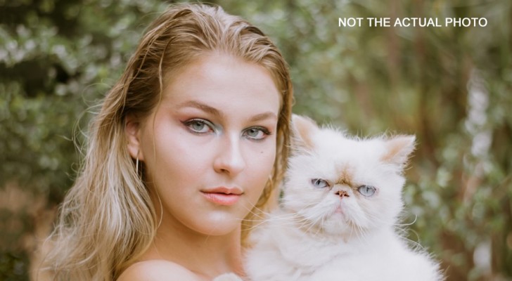 Bruden vill inte ha sin systerdotter som tärna utan väljer katten: 