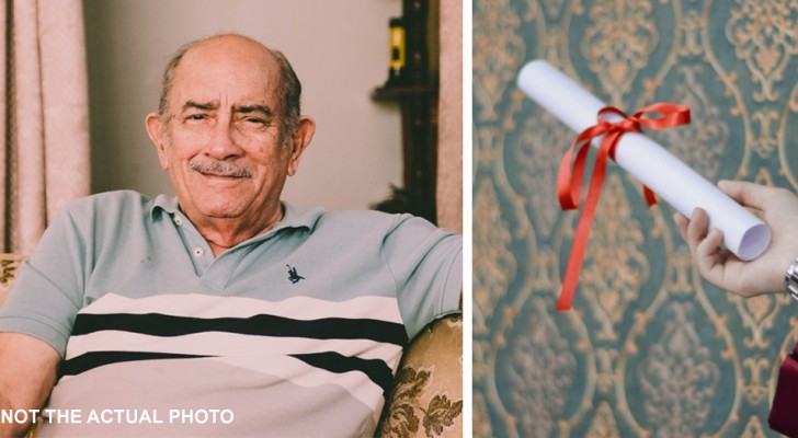 Ele se formou aos 80 anos, pela segunda vez: "estudar me salvou após a perda da minha esposa"