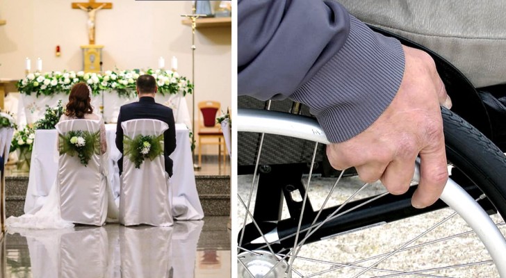 "Non voglio che mio padre mi accompagni all'altare perché si muove su una sedia a rotelle"