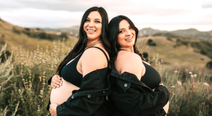Zwillinge gebären im selben Krankenhaus zur selben Zeit und ihre Babys haben das gleiche Gewicht und die gleiche Größe