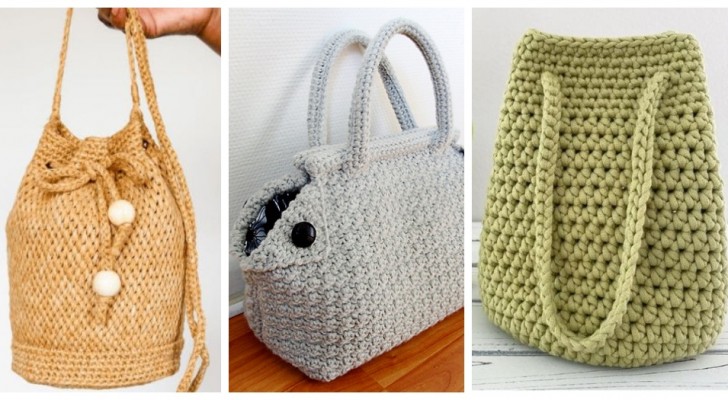 Personalizza il tuo stile con delle comode borse fatte all'uncinetto!