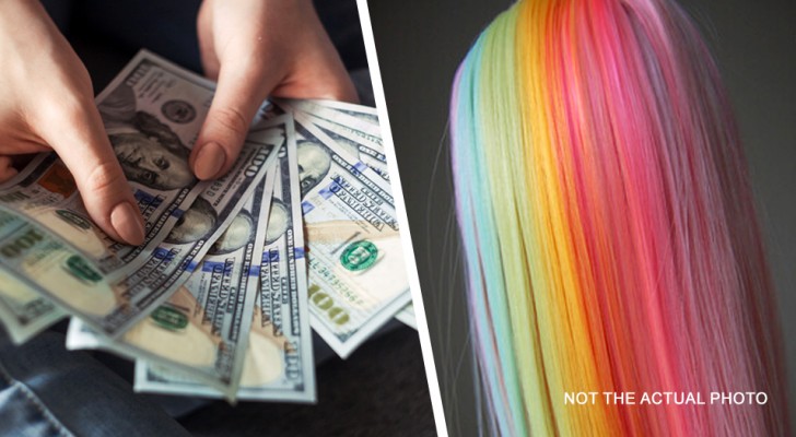 19enne spende 300$ per tingersi i capelli arcobaleno: il padre si arrabbia e le chiede di pagare l'affitto