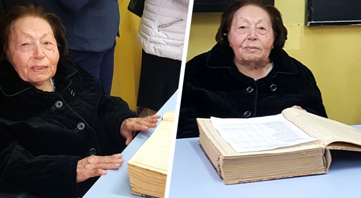 Deze 102-jarige lerares heeft haar droom vervuld om voor een dag terug naar de klas te keren