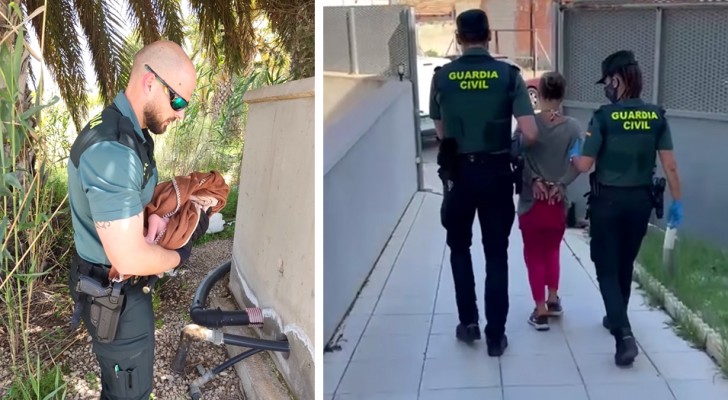 Os agentes encontram e salvam um recém-nascido abandonado na rua: a mãe é presa (+ VÍDEO)