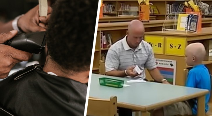 Insegnante si rade la testa per sostenere il suo studente affetto da alopecia