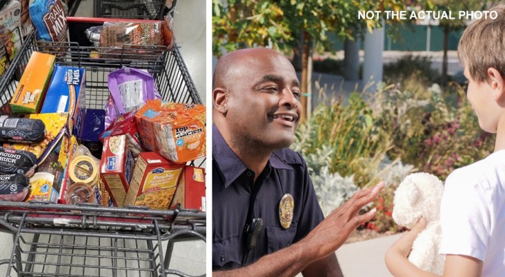 Policía acompaña a la casa a un niño que vagaba solo y descubre que tenía la heladera vacía: hace las compras para su familia