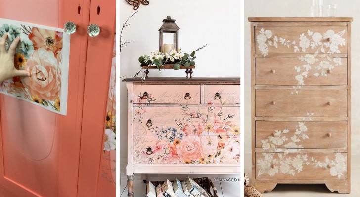 11 einfache Decoupage-Ideen, um alten Möbeln und Einrichtungsgegenständen neues Leben einzuhauchen