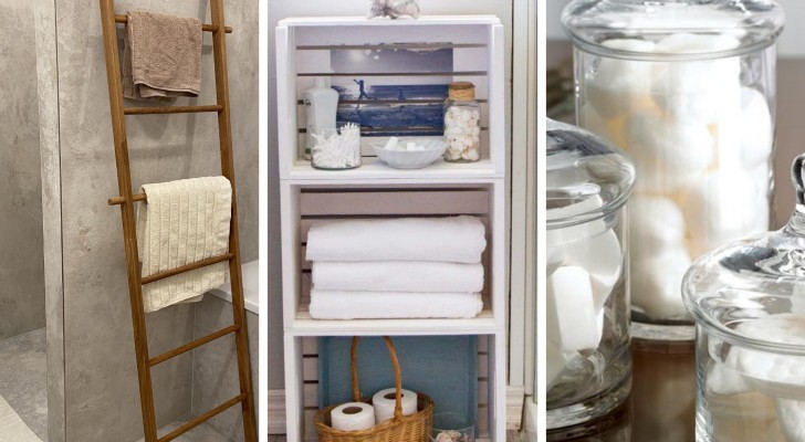 10 tolle Recycling-Beispiele, um Ihr Badezimmer mit Geschmack und Kreativität zu dekorieren