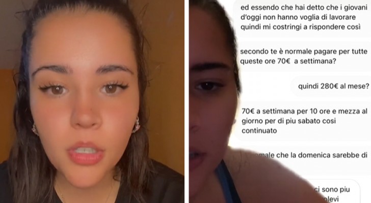 10 hours of work a day for €280 euros a month: a young woman's complaint published to social media