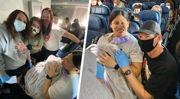 Woman gives birth during a flight to Hawaii: "I didn't know I was pregnant"