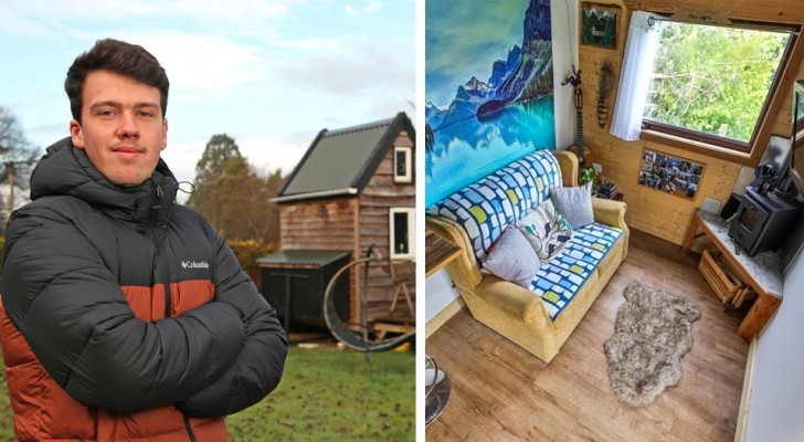A 17 anni inizia a costruire una casetta di legno dotata di ogni comfort: "Non dovrò più pagare l'affitto"