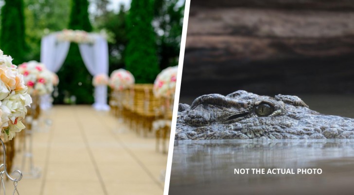 Borgmästare gifter sig med en honalligator i en traditionell ceremoni: det skulle vara en gudom