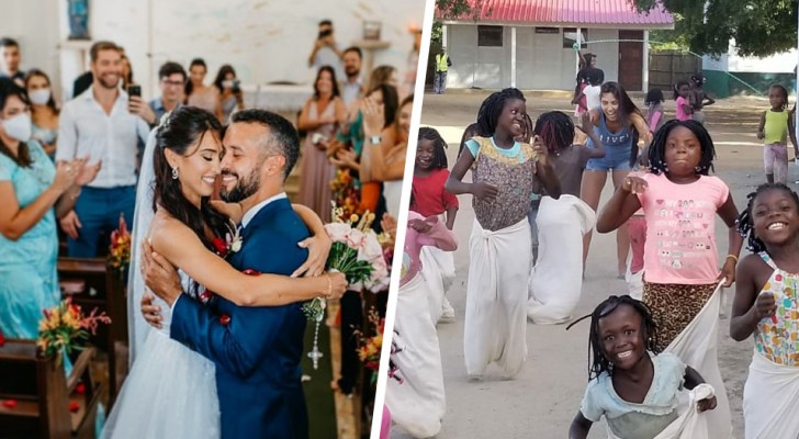 Cônjuges usam o dinheiro do casamento para construir uma escola para crianças africanas