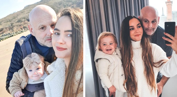 Ele tem 55 anos e ela 26, eles têm uma filha e estão felizes apesar dos comentários cruéis: "você é o pai ou o avô?"