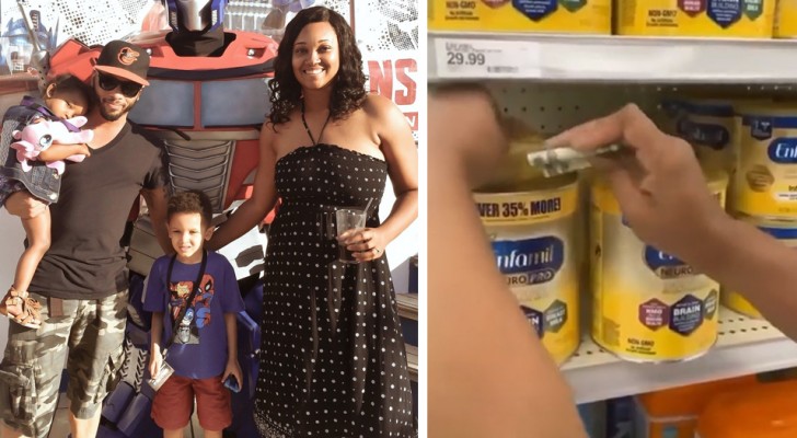 Ett par gömmer pengar i varor för bebisar i mataffären: "För att hjälpa nyblivna föräldrar i svårighet"