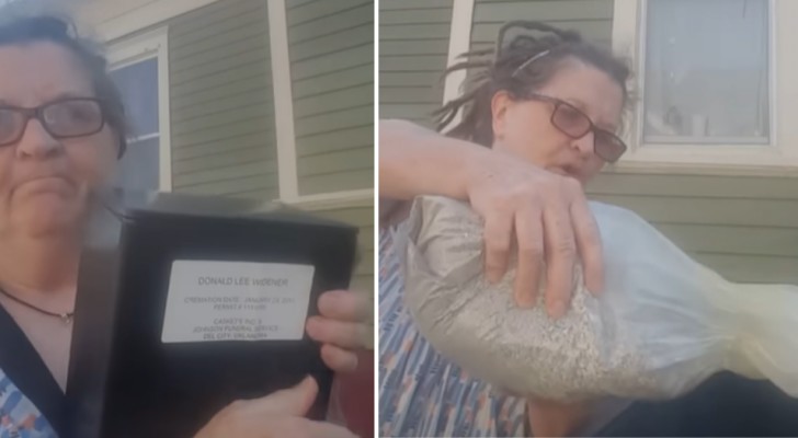 Sie wirft die Asche ihres vermissten Mannes in den Müll: "Das ist für das, was du mir angetan hast" (+VIDEO)