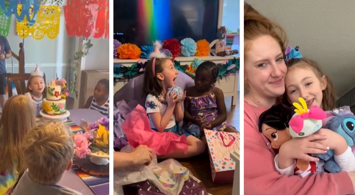 Nobody responds to an invitation to attend an 8 year old's birthday party: strangers give her an unforgettable party