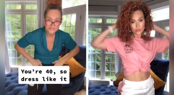"You're 40 years old - you should dress like someone your age": this mother is criticized for her youthful looks