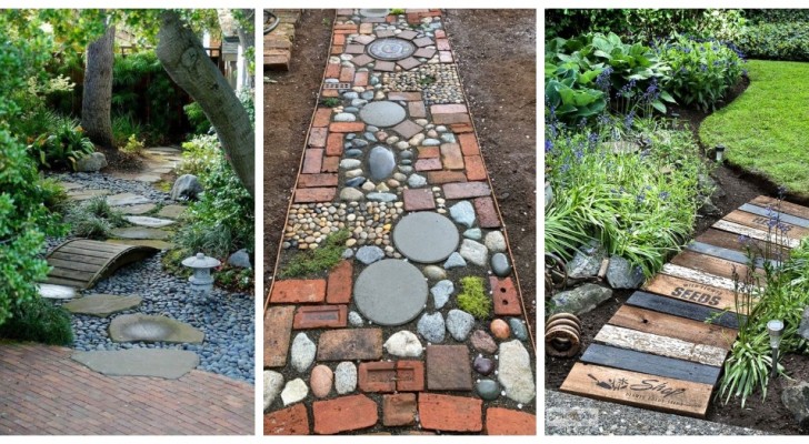 11 fantastiska gångvägar för att dekorera trädgården med elegans och fantasi