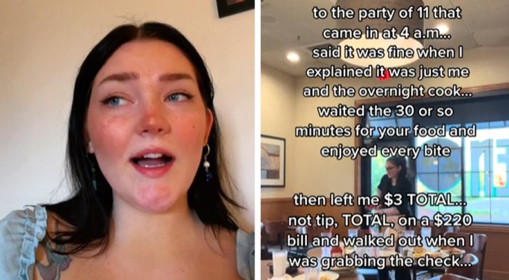 Une serveuse en pleurs s'emporte après que 11 personnes aient quitté le restaurant sans payer l'addition de 220 $