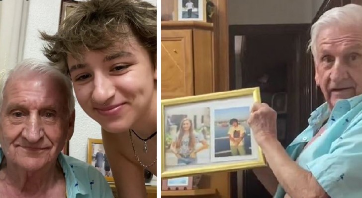 Neta muda de gênero: avô orgulhoso exibe sua foto mostrando a mudança