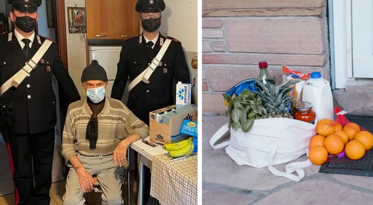 93-year-old grandfather feels lonely and has no food at home: he calls the carabinieri to help him