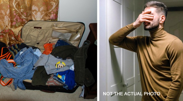 Man's wife refuses to pack his suitcase for a business trip and he misses his flight: 