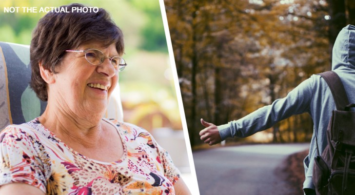 Viaggia con la nonna per 480 km in autostop: lei era triste per la perdita del marito e bisognosa di distrarsi