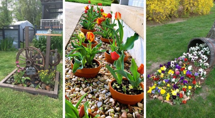 Donner de la couleur au jardin avec les parterres de fleurs : 10 exemples dont s'inspirer 