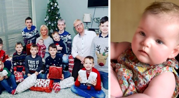 After having 10 sons, this couple finally manages to give birth to a beautiful daughter: 