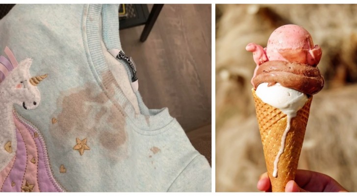 Macchie di gelato sui vestiti: scopri come farle sparire con metodi semplici