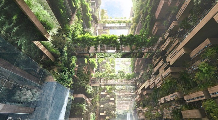 Arrivano le prime immagini del progetto Linea, la città futuristica che vedrà la natura protagonista