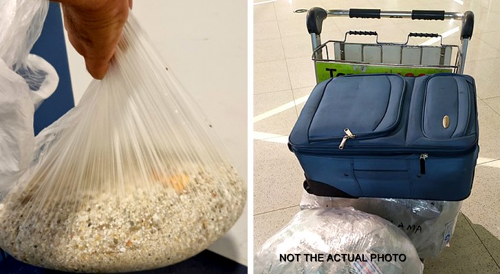 Portano via dalla spiaggia 6 kg di sabbia: due turisti fermati in aeroporto ricevono una multa di 1.000 euro