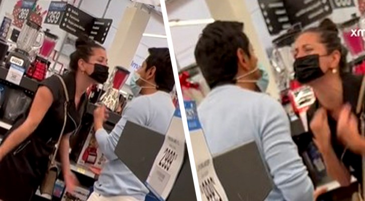 Man heeft geen geld om een ​​sapcentrifuge te kopen: zijn vrouw maakt een scene in de supermarkt om hem te hebben