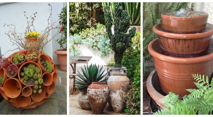 Terrakotta-Töpfe im Garten: das zeitlose Hilfsmittel für stilvolles und kreatives Einrichten