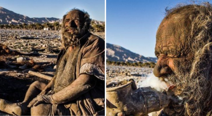 Den hemlösa 87-åriga mannen som inte har tvättat sig sedan han var 20 år gammal: 