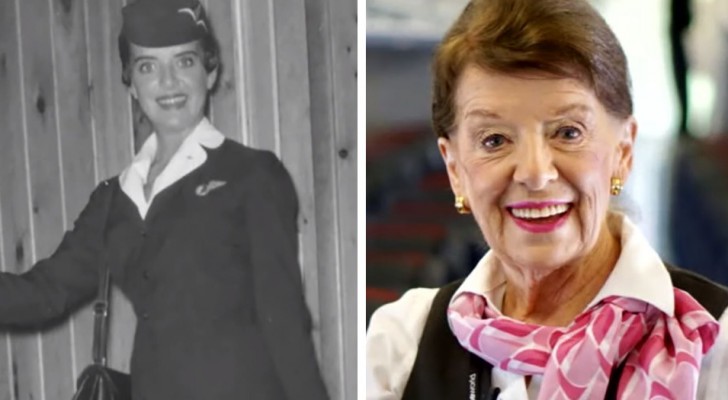 Deze vrouw heeft een belangrijk record behaald: met haar 86 jaar is ze ’s werelds oudste stewardess