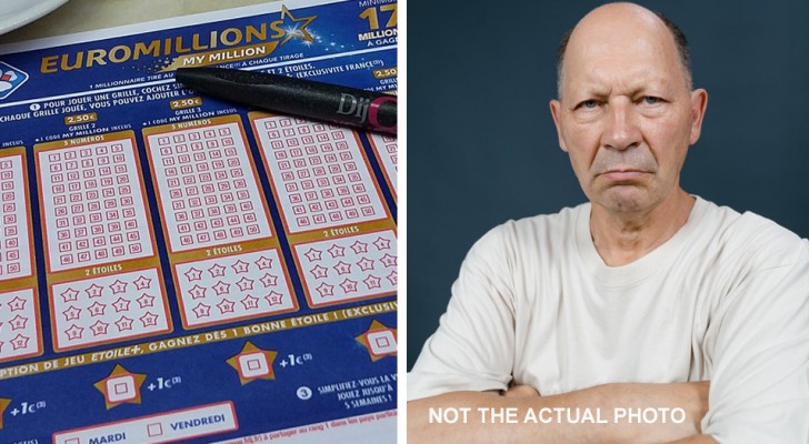 Han vinner 3,5 miljoner euro på lotto, men vägrar dela med sig av vinstsumman med sina barn så de förstör hans bil med en hammare